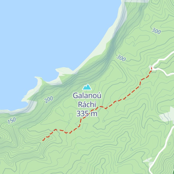 Map of Galanoú Ráchi