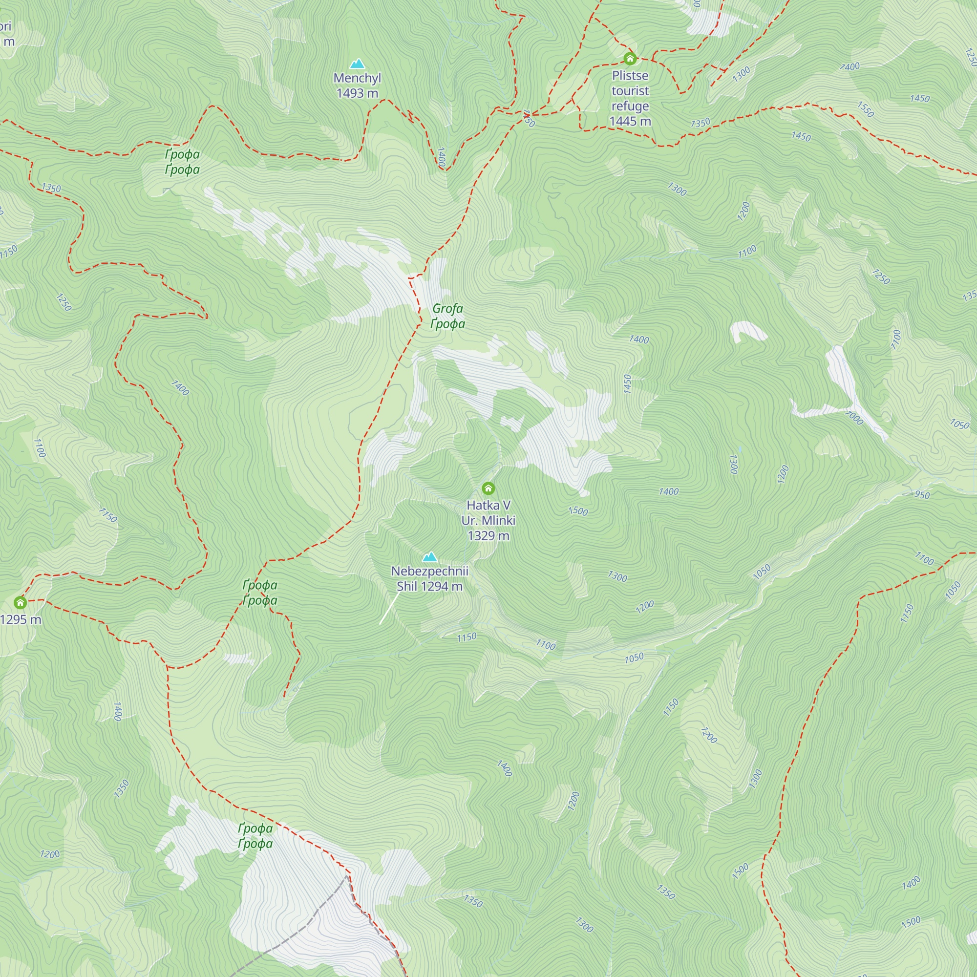 Hatka V Ur. Mlinki map