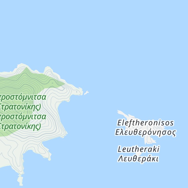 Map of Akrotiri Elefthera