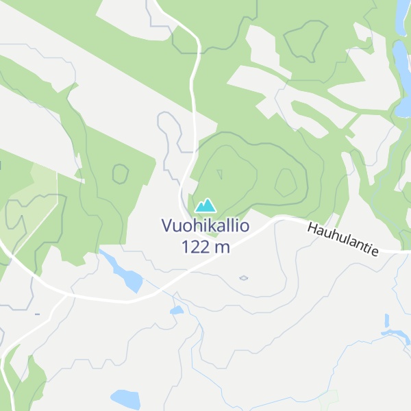 Map of Vuohikallio