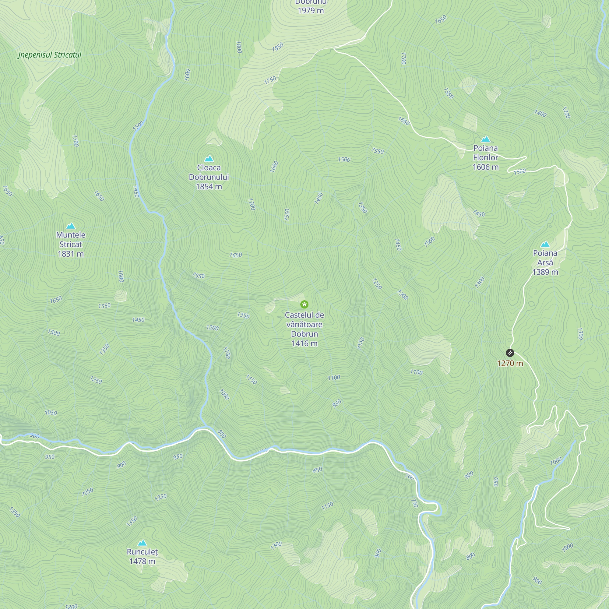 Castelul de vânătoare Dobrun map
