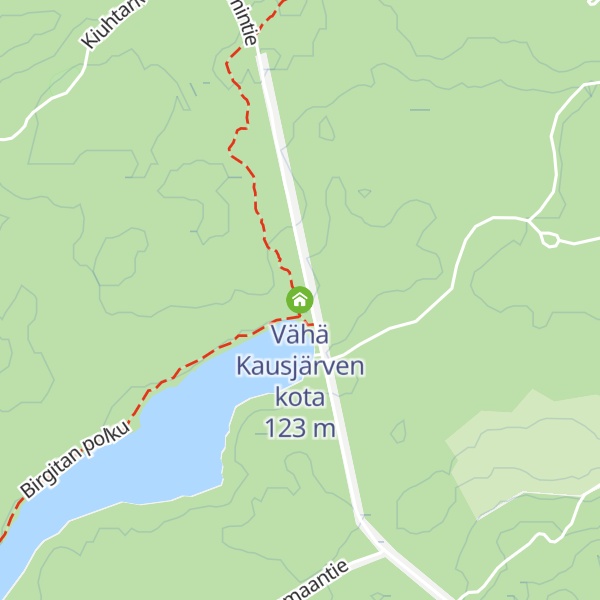 Map of Vähä Kausjärven kota