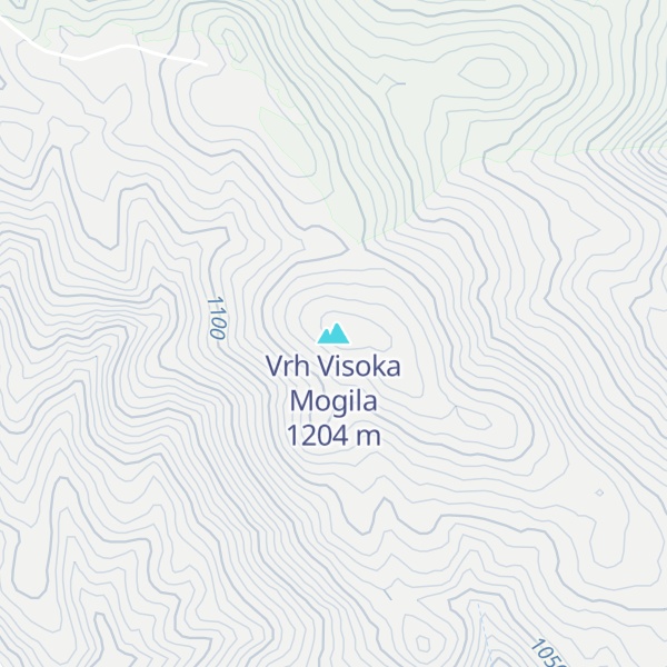 Map of Vrh Visoka Mogila