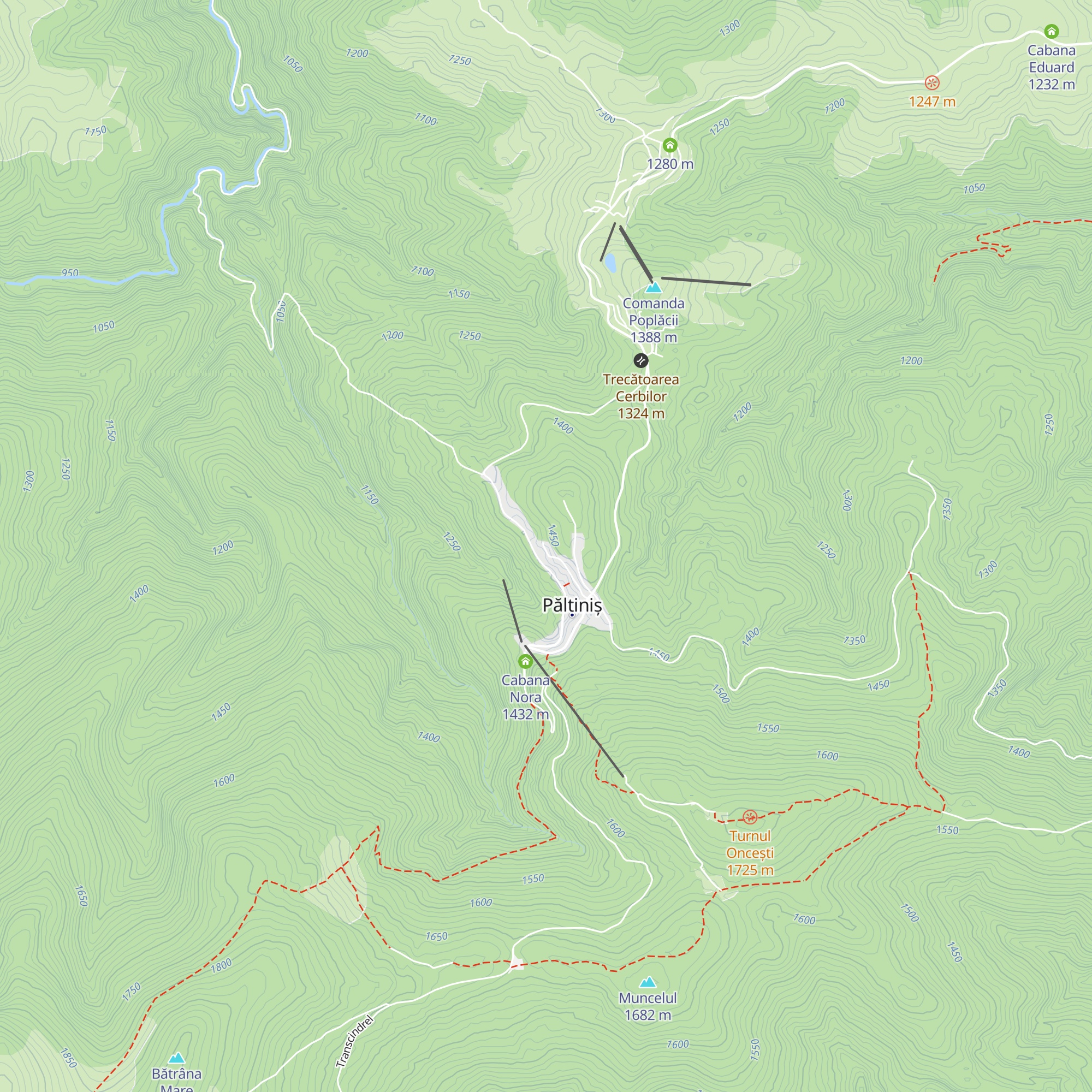 Cabana lui Noica map