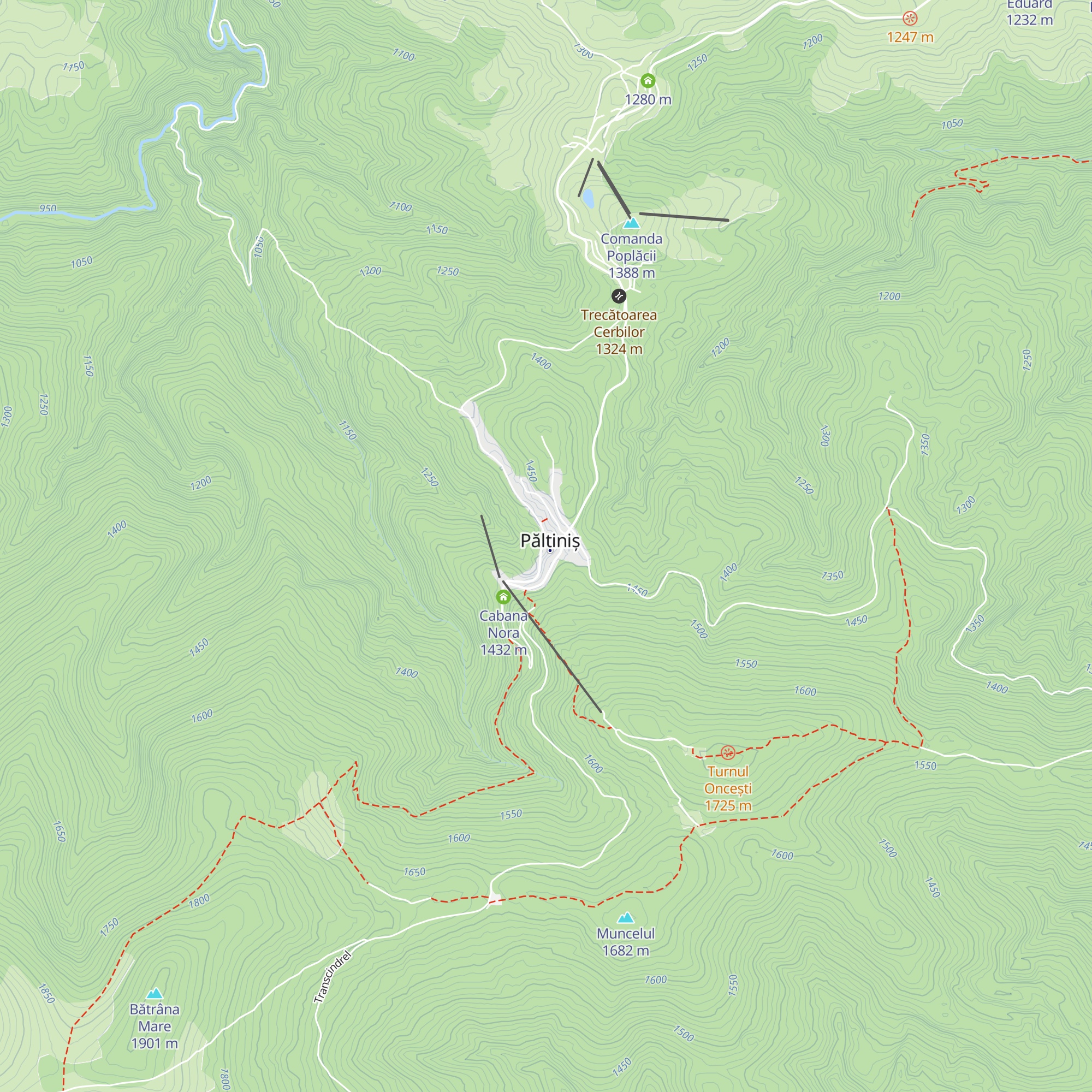 Cabana Păltiniș map