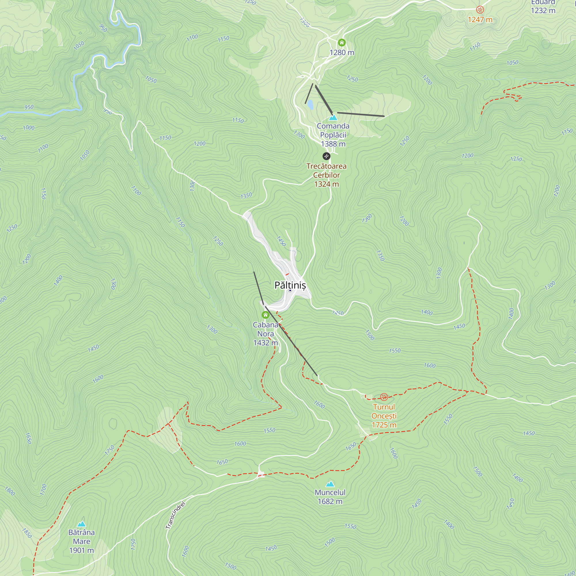 Cabana Păltiniș map