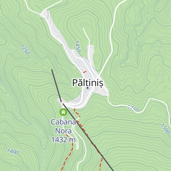 Map of Cabana Păltiniș