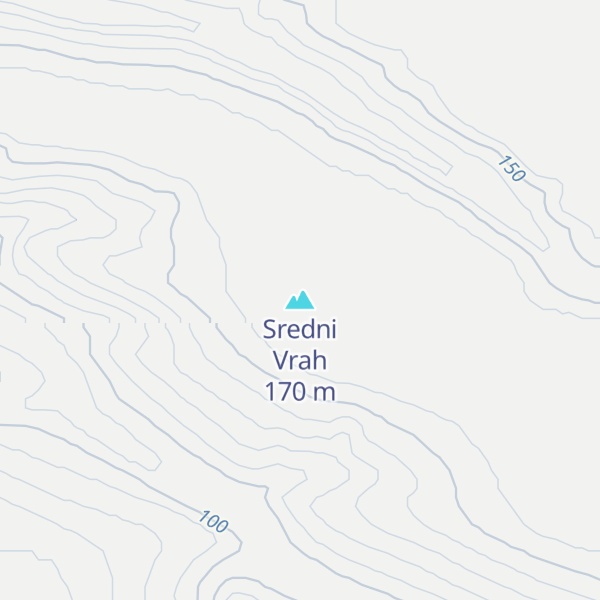 Map of Sredni Vrah