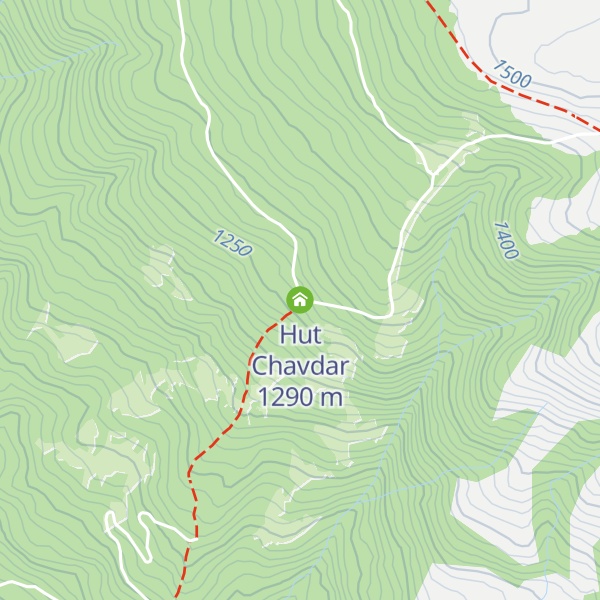 Map of Hut Chavdar