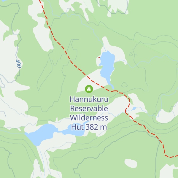 Map of Hannukuru Reservable Wilderness Hut