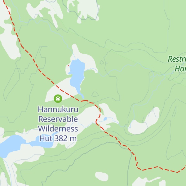 Map of Hannukuru Open Wilderness Hut