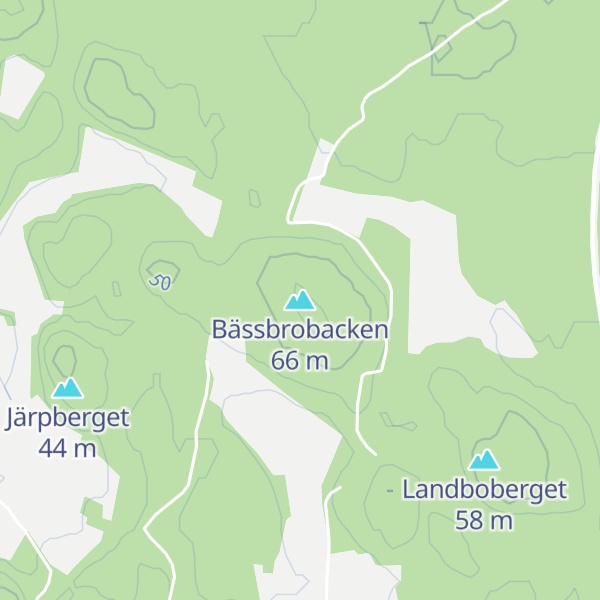 Map of Bässbrobacken