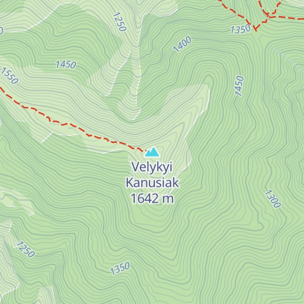 Map of Velykyi Kanusiak