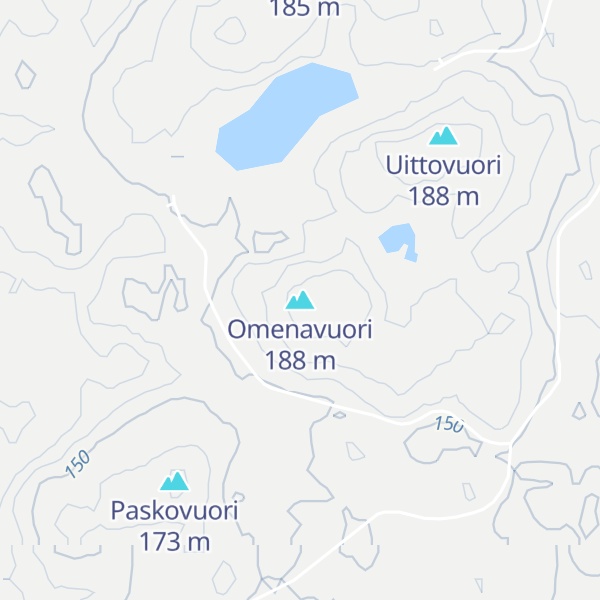 Map of Omenavuori