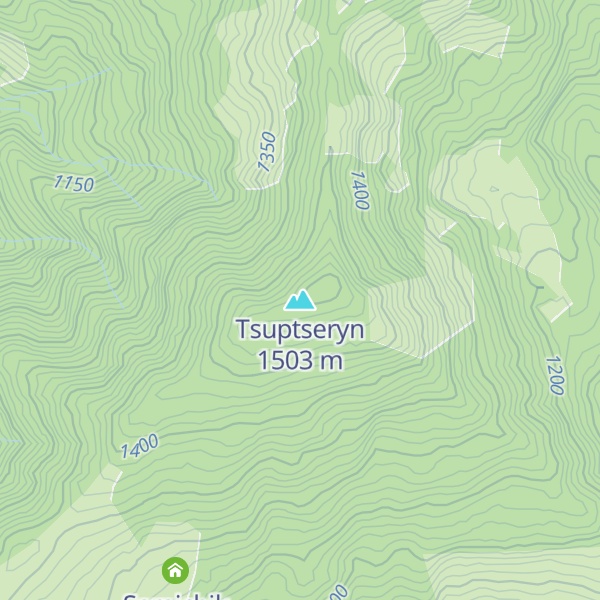 Map of Tsuptseryn
