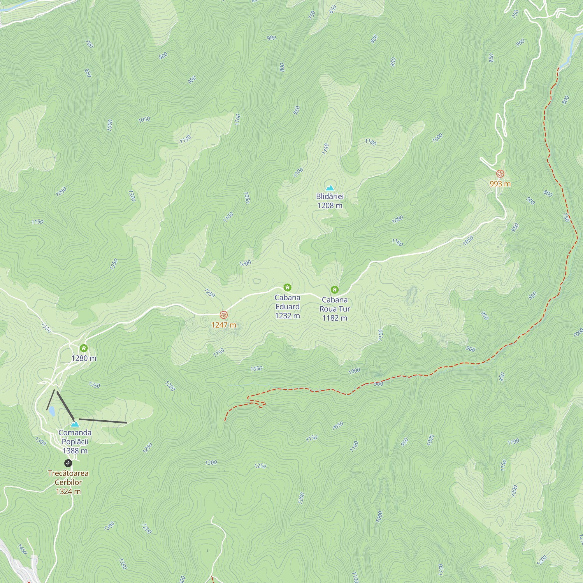 Cabana Orița map