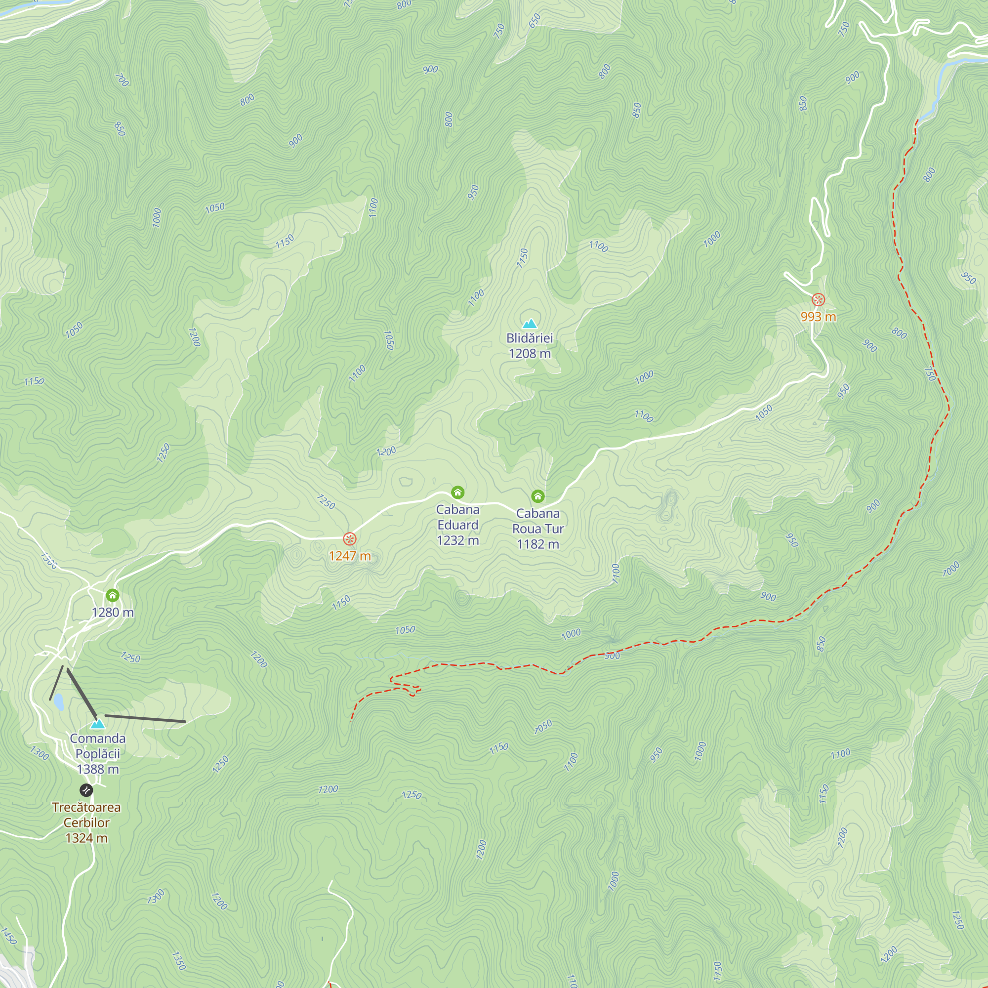 Cabana Zambet de Soare map