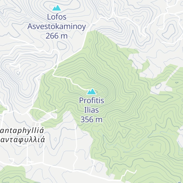 Map of Profitis Ilias