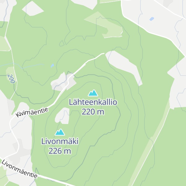 Map of Lähteenkallio