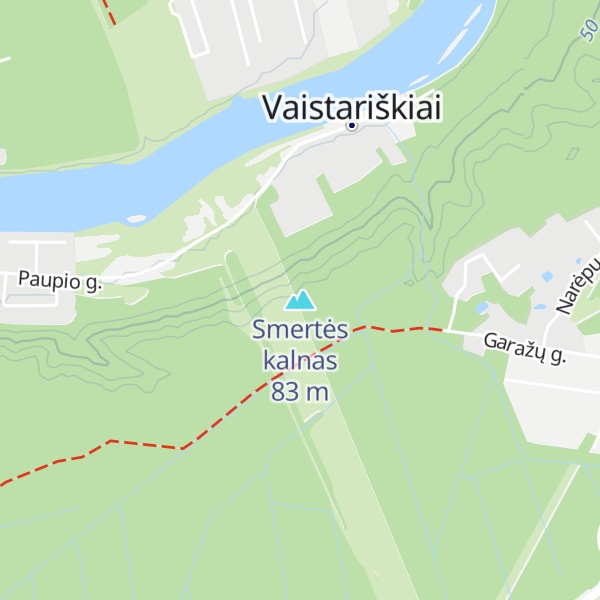 Map of Smertės kalnas