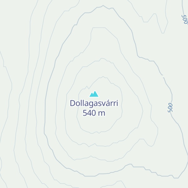Map of Dollagasvárri
