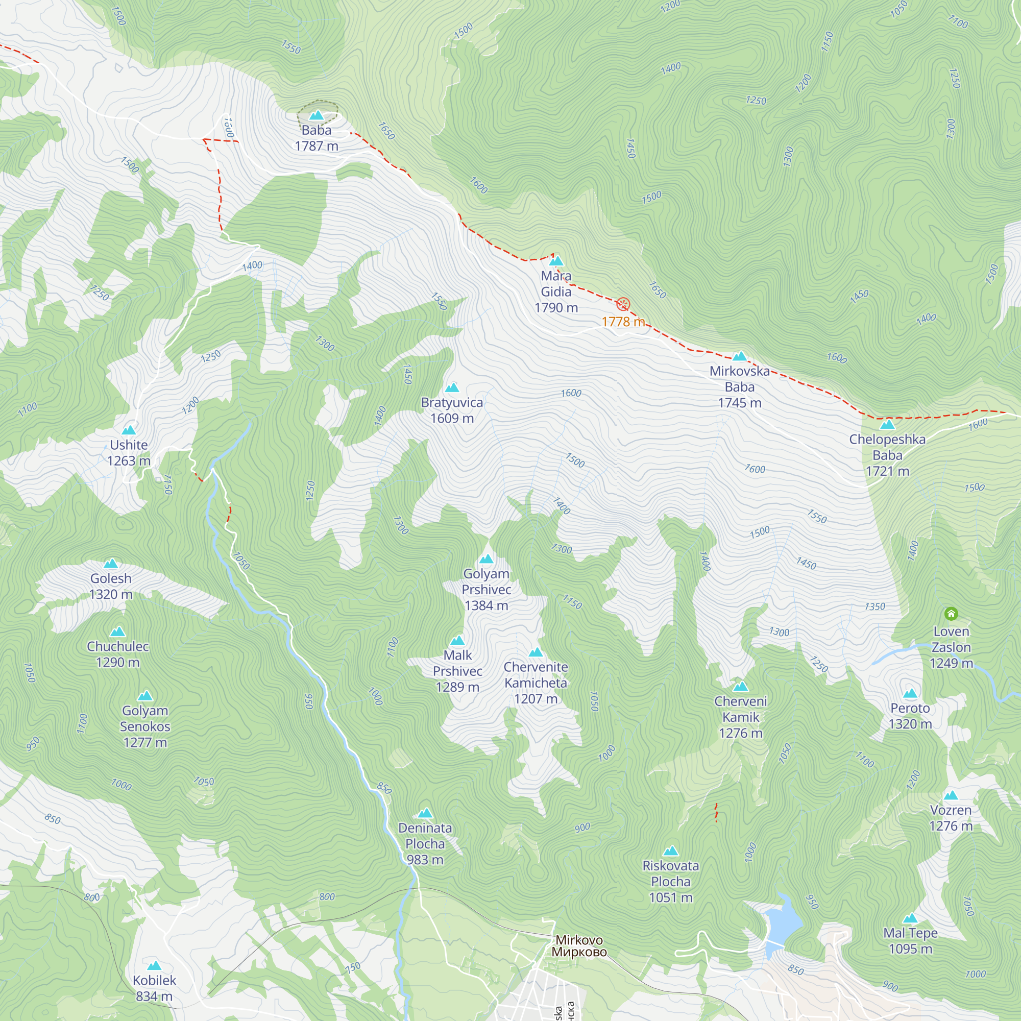 Krkelyanovoto Torish'e map