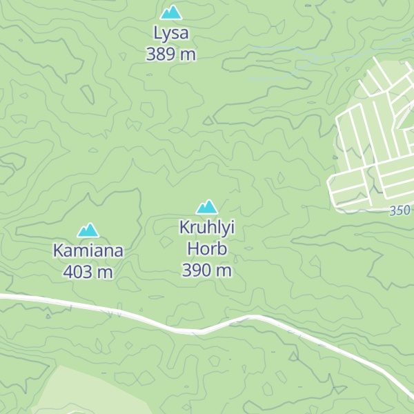 Map of Kruhlyi Horb