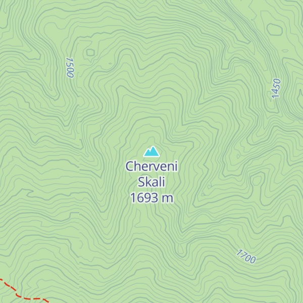 Map of Cherveni Skali