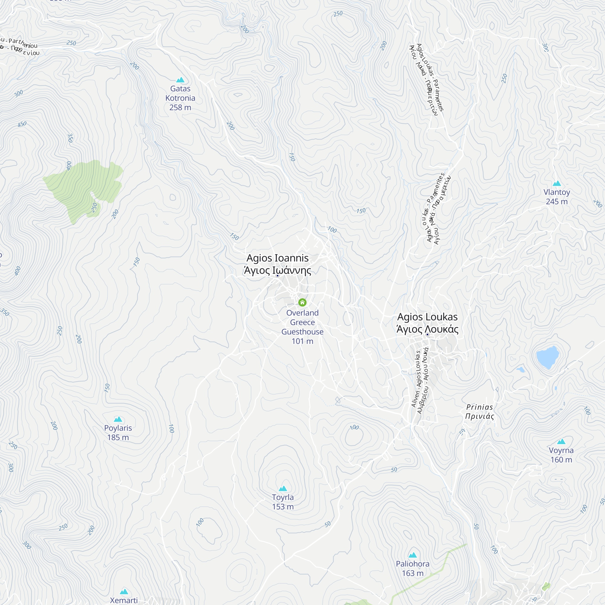 Overland Greece Guesthouse map