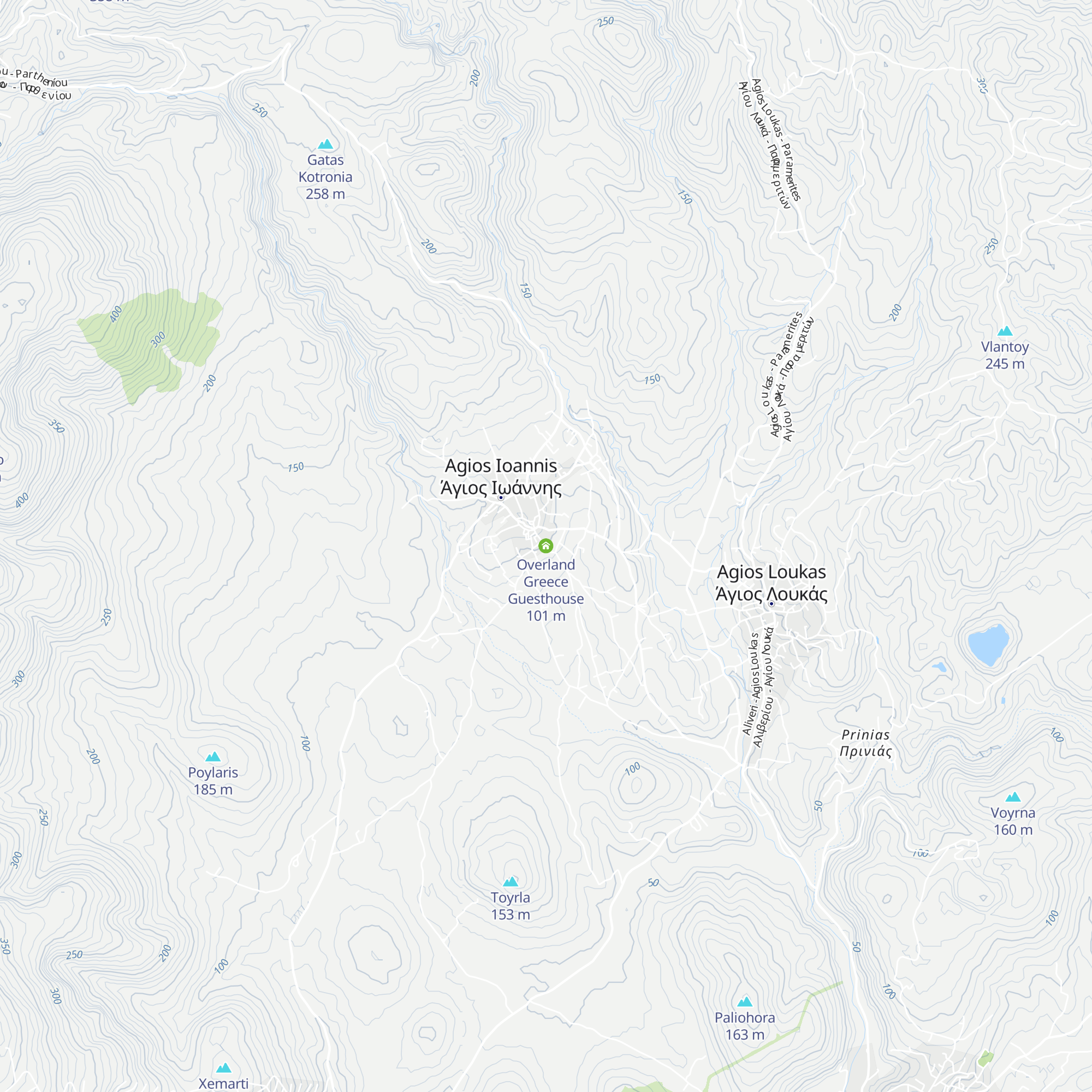 Overland Greece Guesthouse map