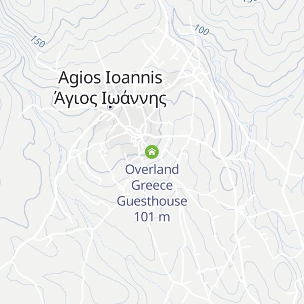 Map of Overland Greece Guesthouse