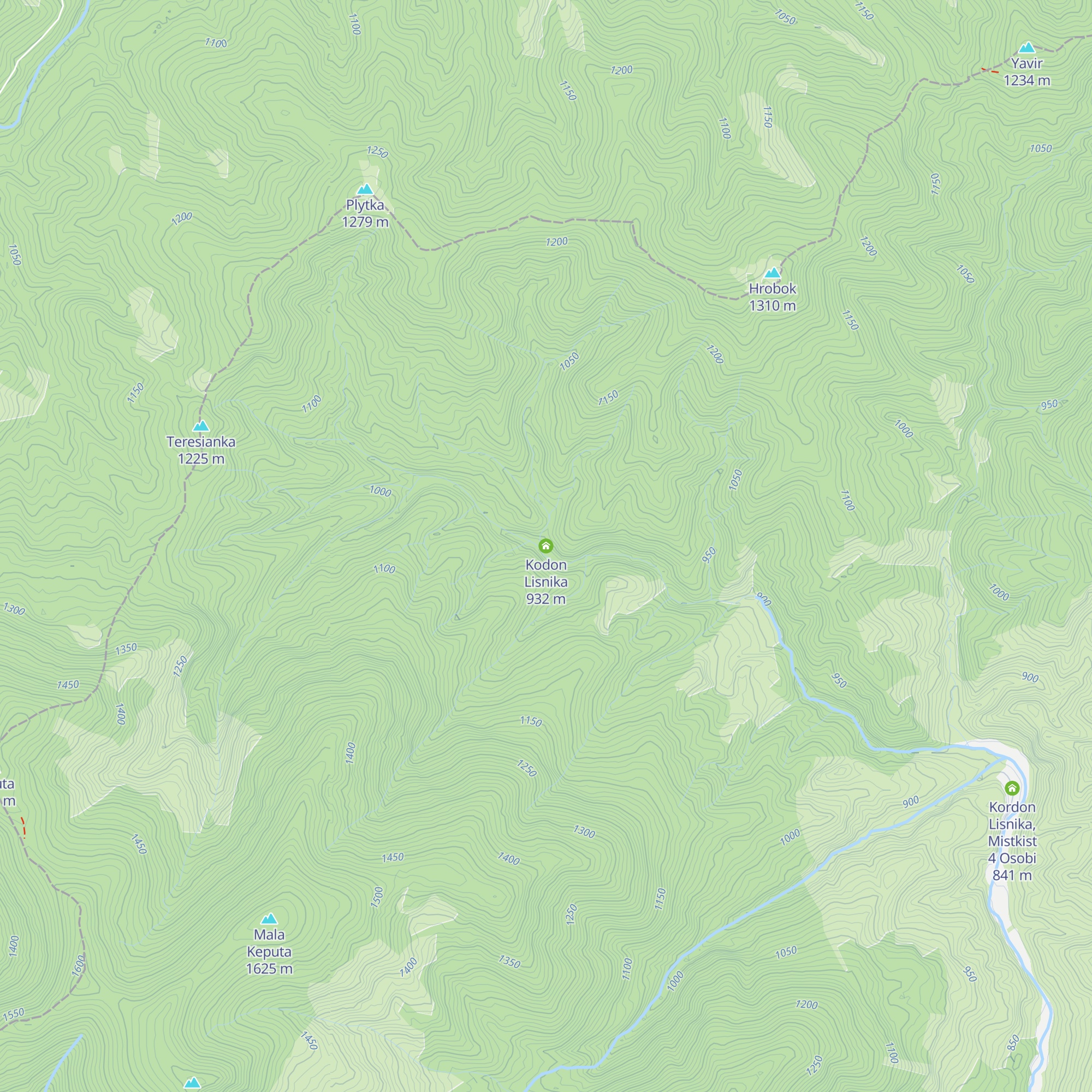 Kodon Lisnika map