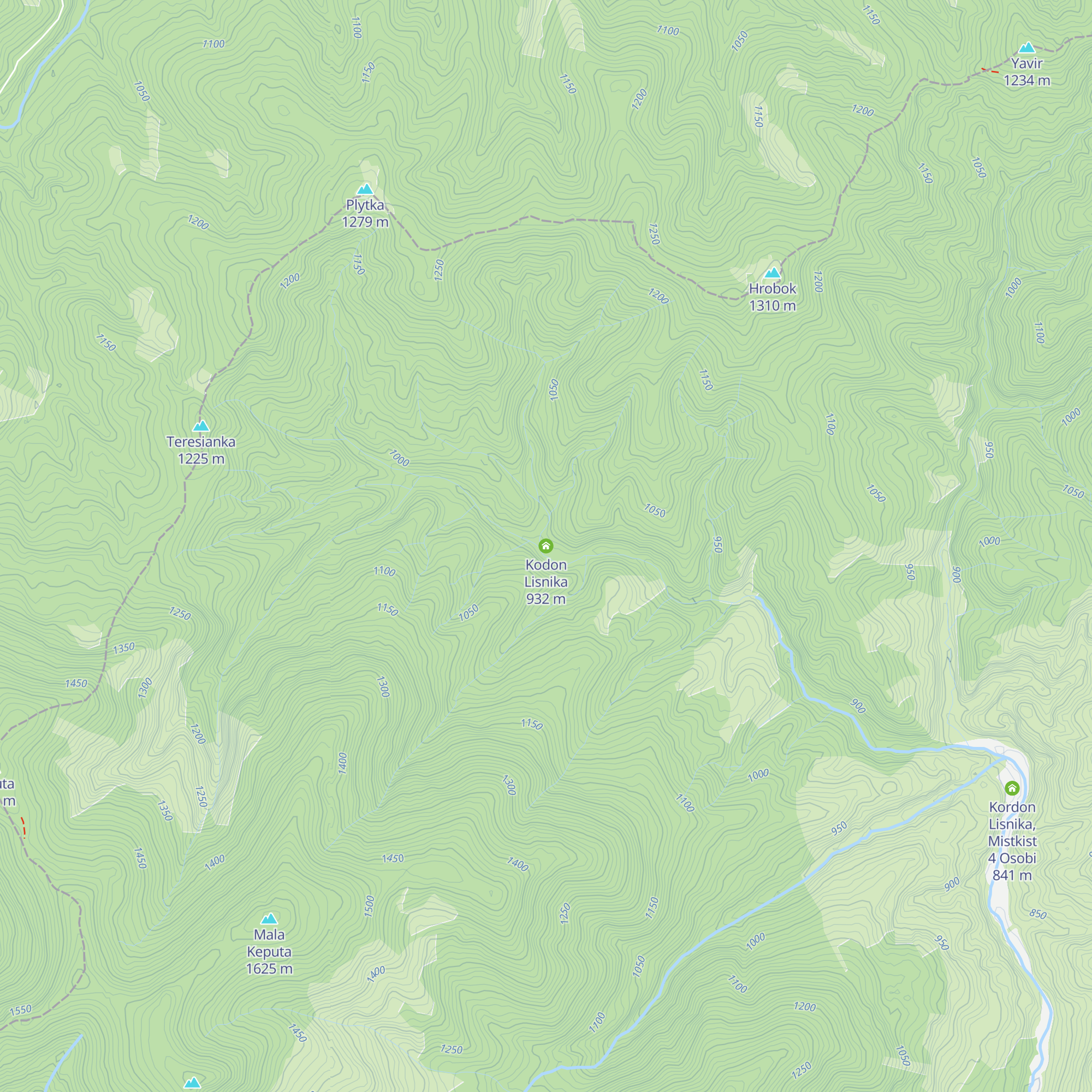 Kodon Lisnika map