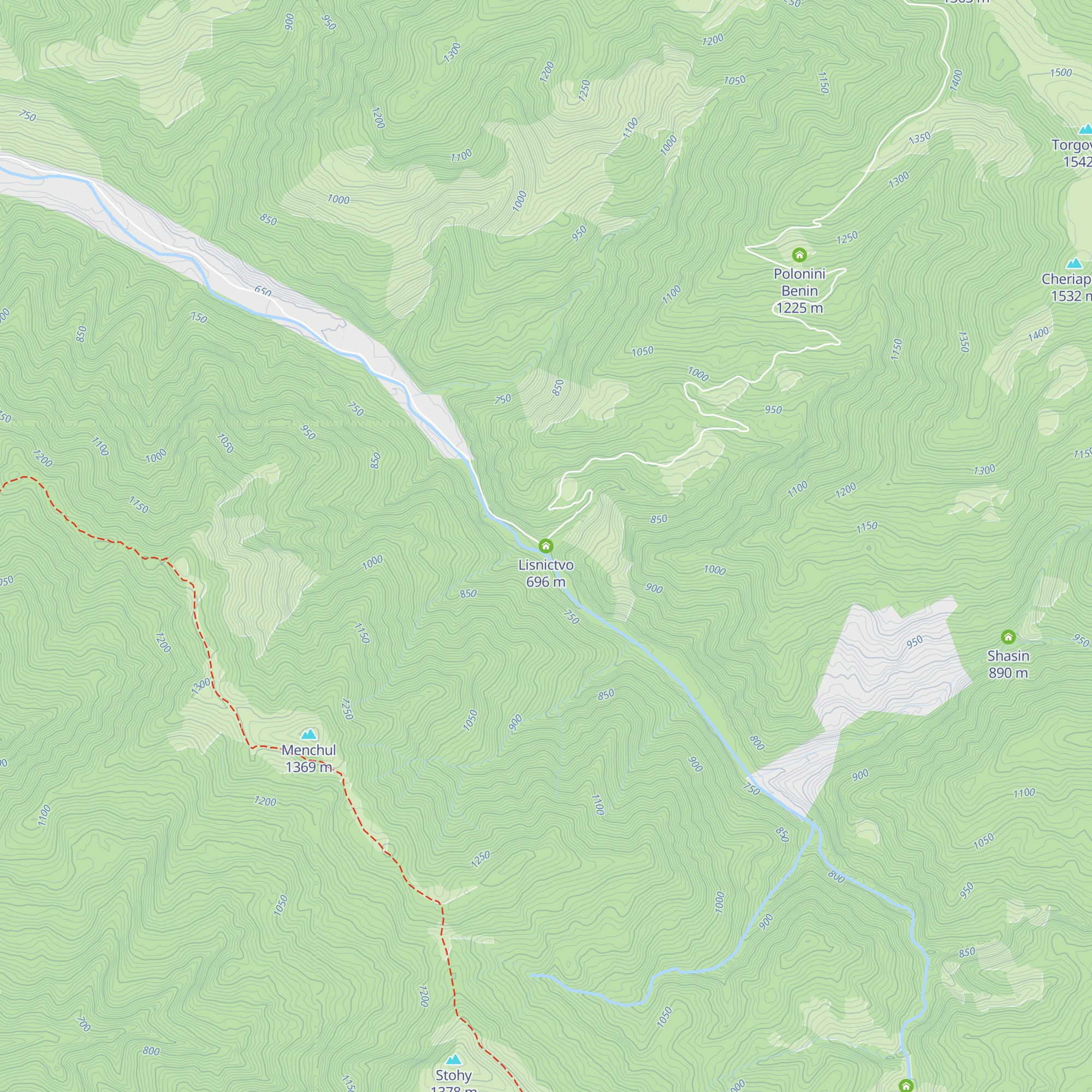 Lisnictvo map