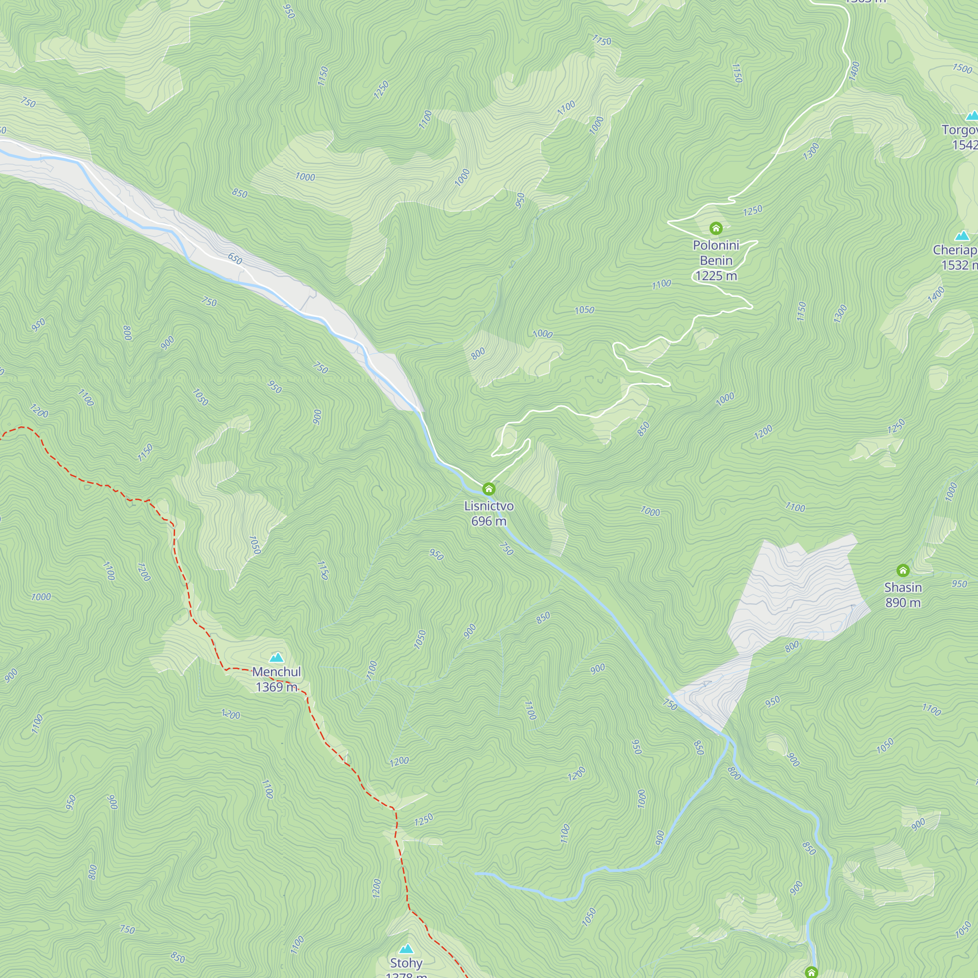 Lisnictvo map