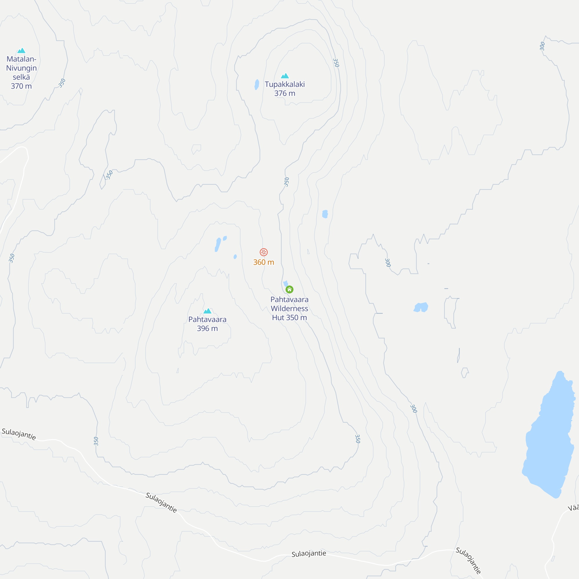 Pahtavaara Wilderness Hut map