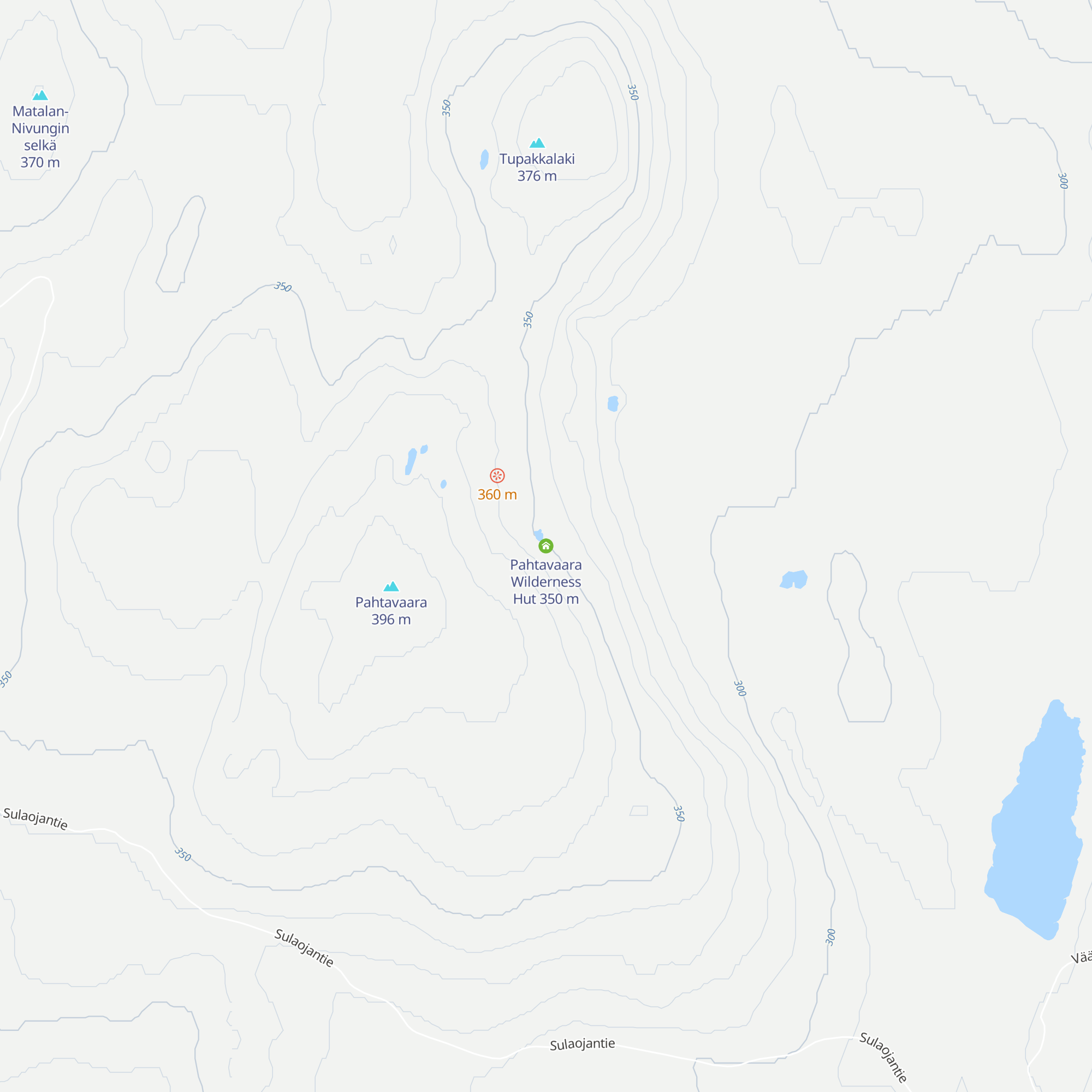 Pahtavaara Wilderness Hut map