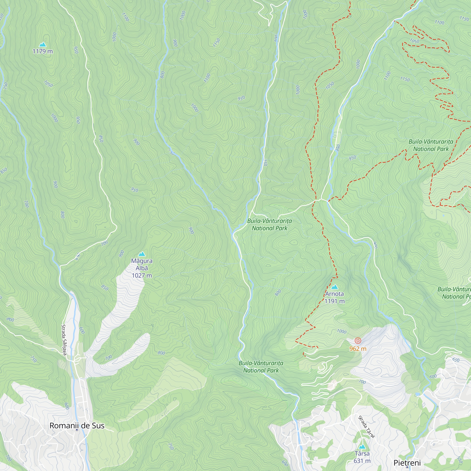 Cabana Fata Pădurii map