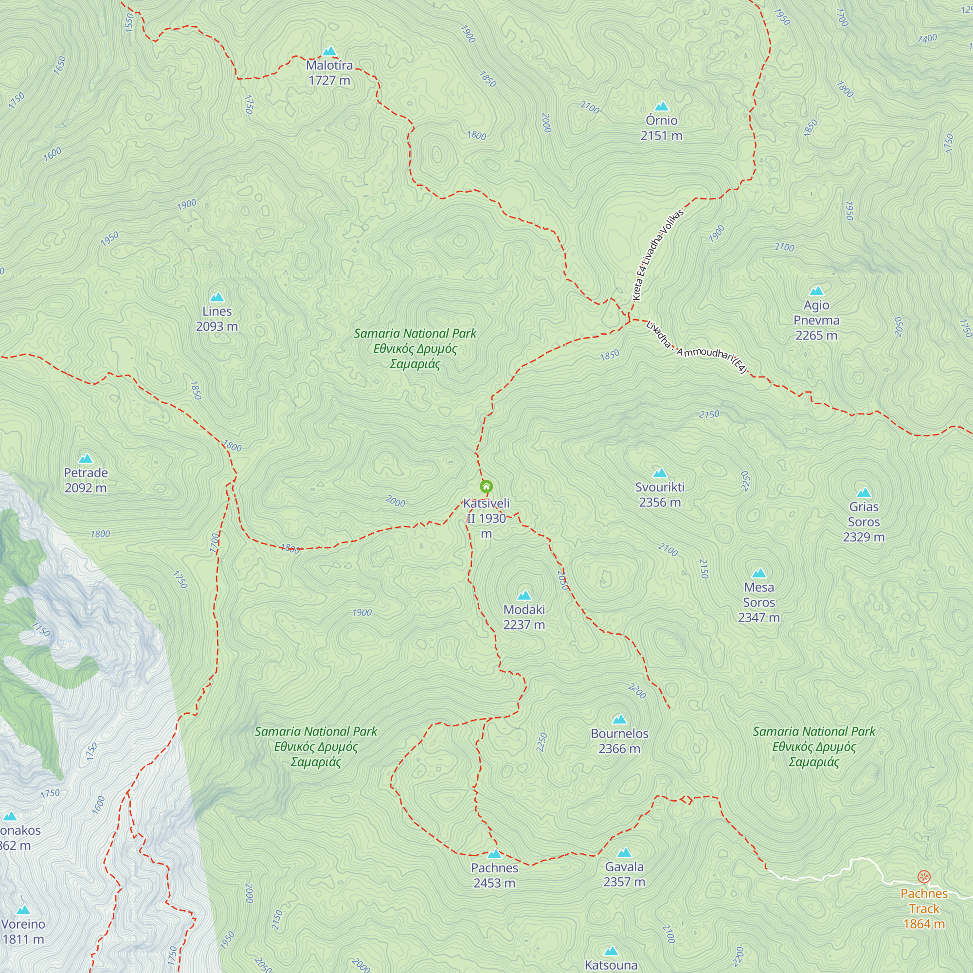 Katsiveli II map