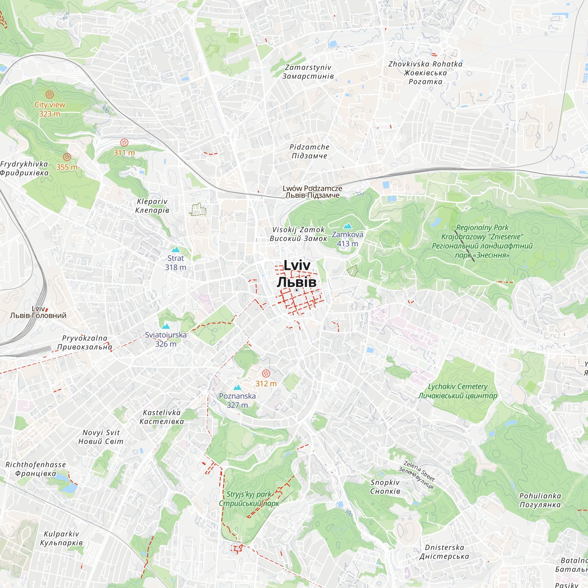 Tourist information map