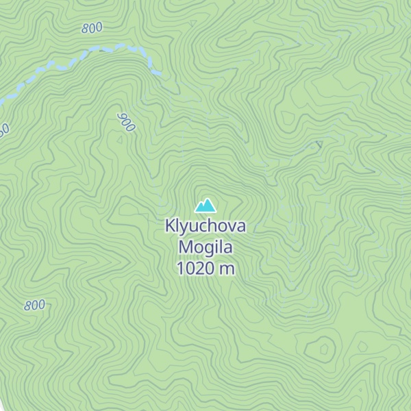 Map of Klyuchova Mogila