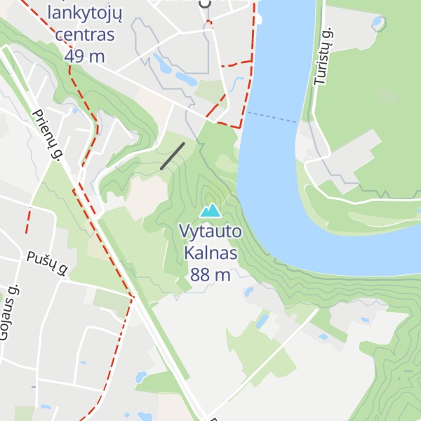 Map of Vytauto Kalnas