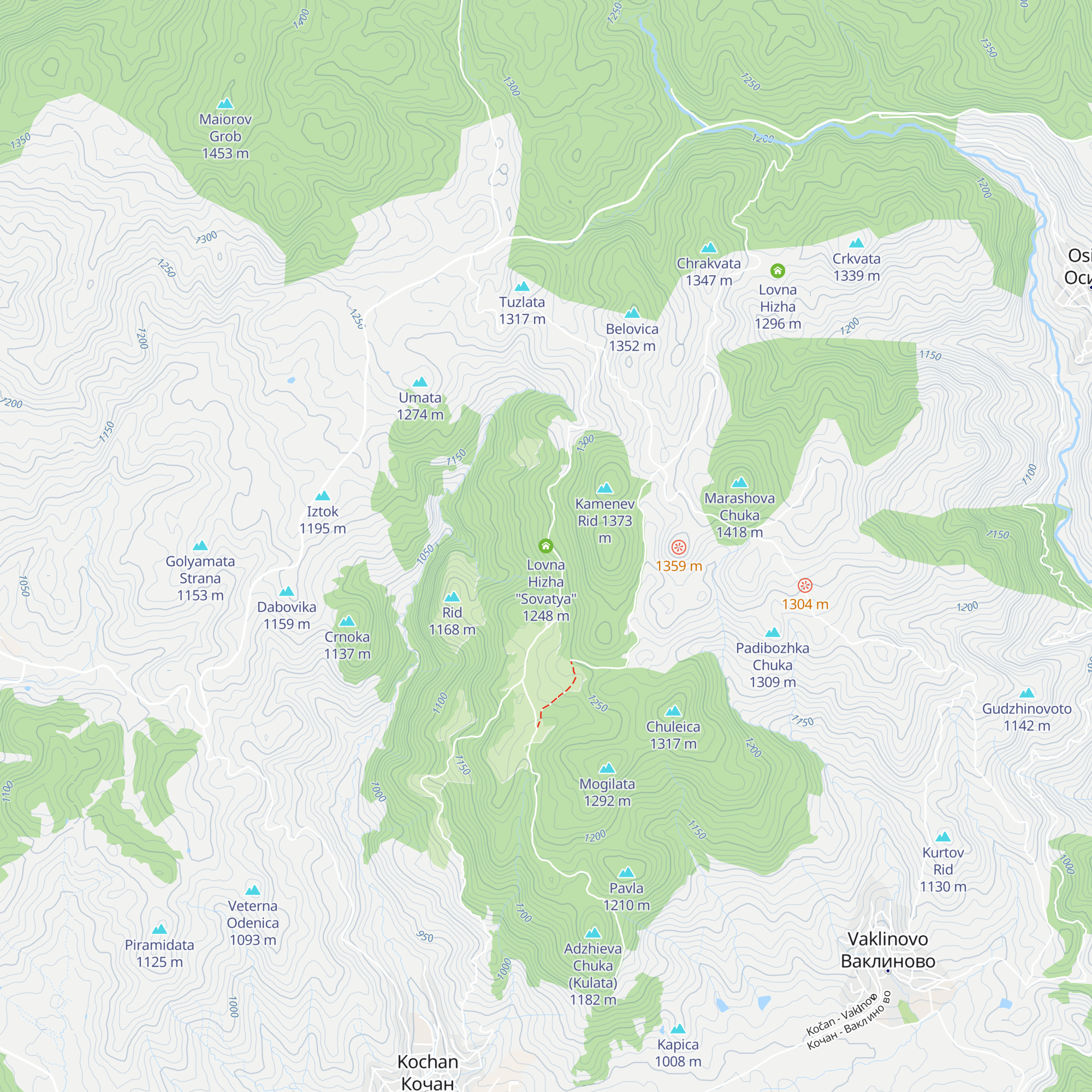 Lovna Hizha "Sovatya" map