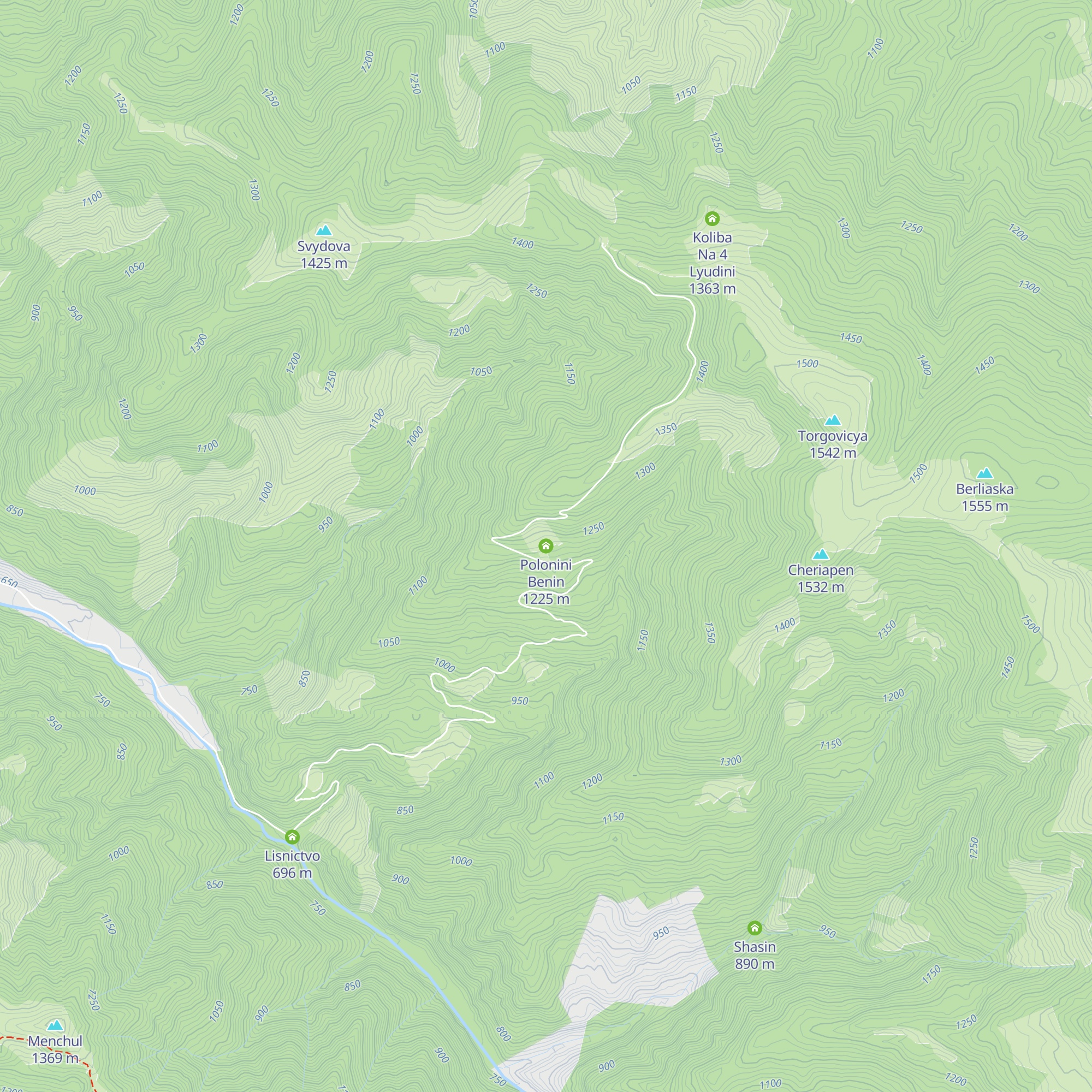 Polonini Benin map
