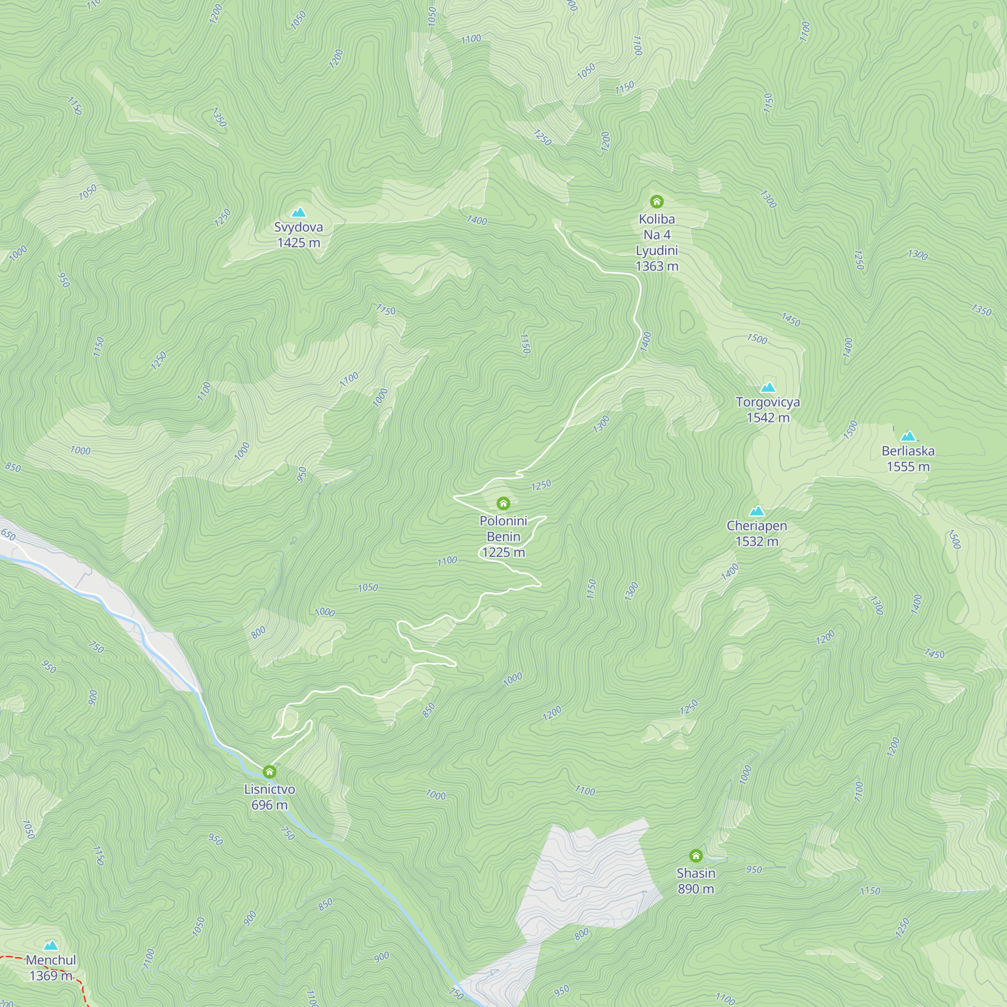Polonini Benin map