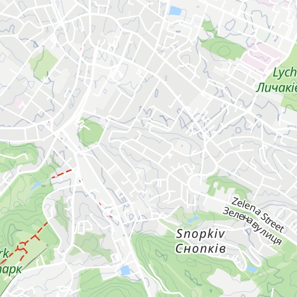 Map of Sviatoho Yatska