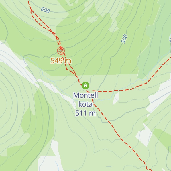 Map of Montell kota
