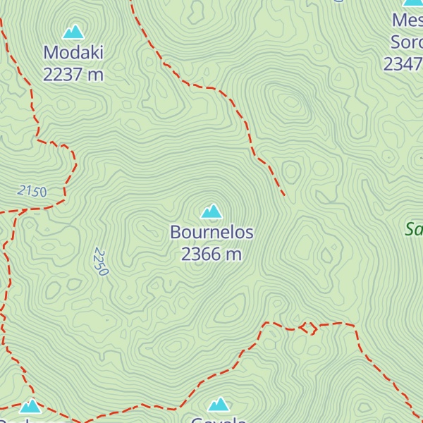 Map of Bournelos