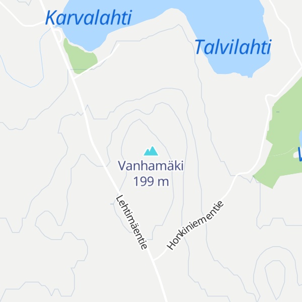 Map of Vanhamäki