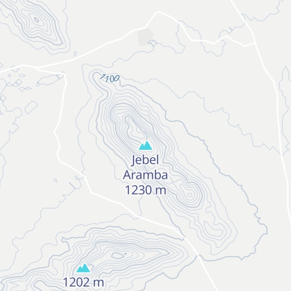 Map of Jebel Aramba